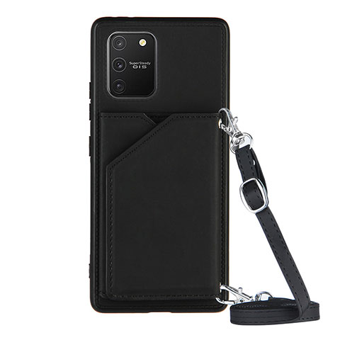 Funda Lujo Cuero Carcasa Y02B para Samsung Galaxy M80S Negro