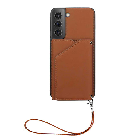 Funda Lujo Cuero Carcasa Y03B para Samsung Galaxy S23 5G Marron