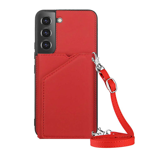 Funda Lujo Cuero Carcasa Y04B para Samsung Galaxy S24 5G Rojo