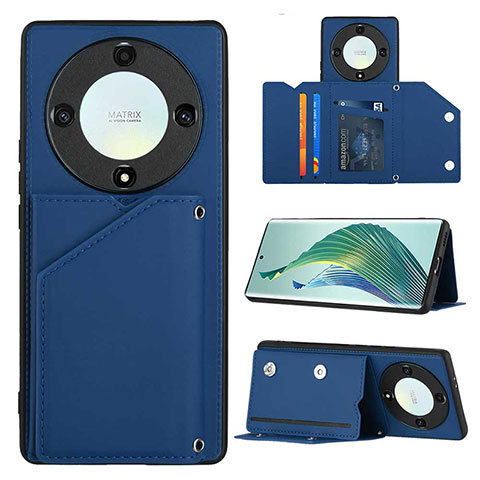 Funda Lujo Cuero Carcasa YB1 para Huawei Honor X9a 5G Azul