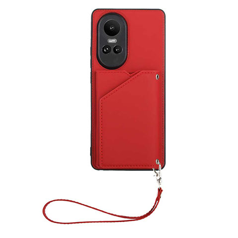 Funda Lujo Cuero Carcasa YB1 para Oppo Reno10 5G Rojo