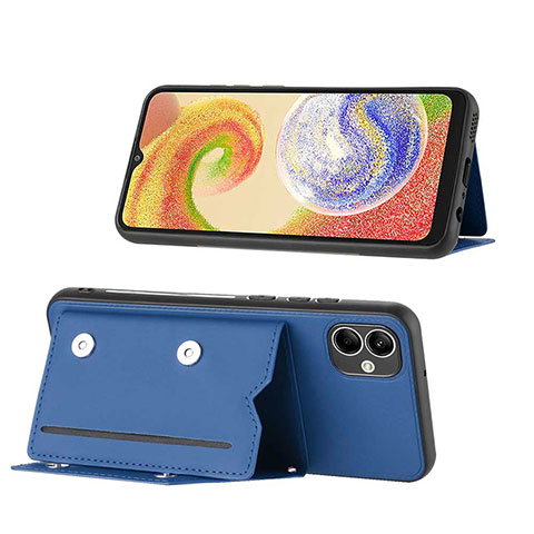 Funda Lujo Cuero Carcasa YB1 para Samsung Galaxy A04 4G Azul