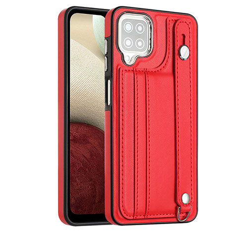 Funda Lujo Cuero Carcasa YB1 para Samsung Galaxy A12 5G Rojo