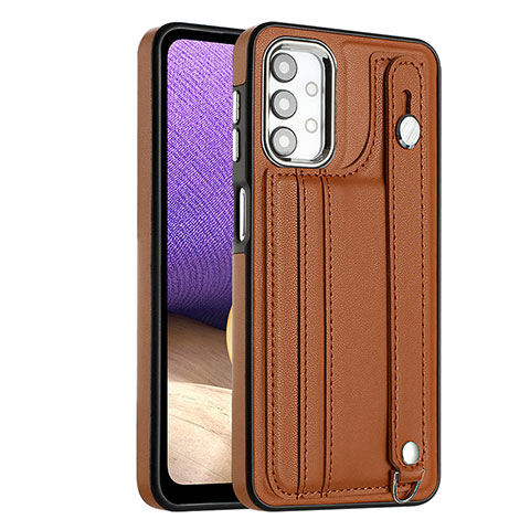 Funda Lujo Cuero Carcasa YB1 para Samsung Galaxy A13 4G Marron