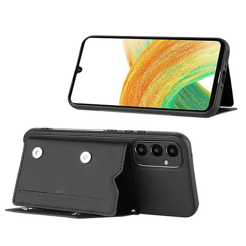 Funda Lujo Cuero Carcasa YB1 para Samsung Galaxy A34 5G Negro