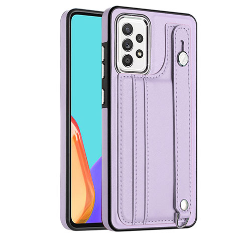 Funda Lujo Cuero Carcasa YB1 para Samsung Galaxy A52 4G Morado