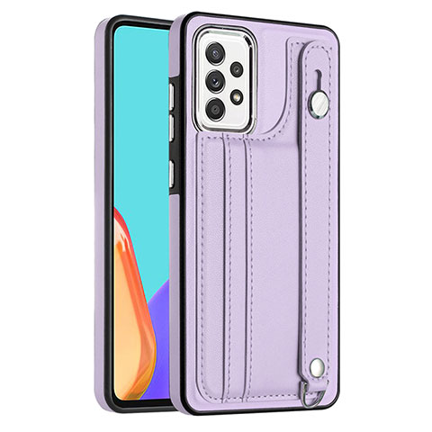 Funda Lujo Cuero Carcasa YB1 para Samsung Galaxy A53 5G Morado