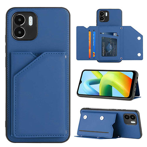 Funda Lujo Cuero Carcasa YB1 para Xiaomi Poco C50 Azul