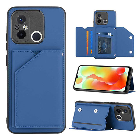 Funda Lujo Cuero Carcasa YB1 para Xiaomi Redmi 11A 4G Azul