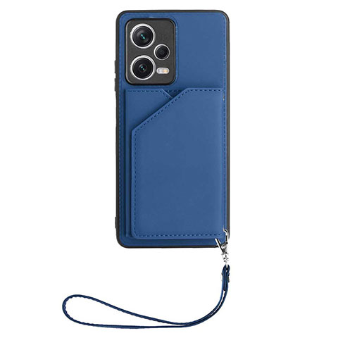 Funda Lujo Cuero Carcasa YB1 para Xiaomi Redmi Note 12 Pro 5G Azul