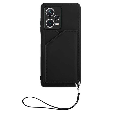 Funda Lujo Cuero Carcasa YB1 para Xiaomi Redmi Note 12 Pro+ Plus 5G Negro