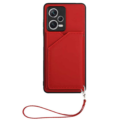 Funda Lujo Cuero Carcasa YB1 para Xiaomi Redmi Note 12 Pro+ Plus 5G Rojo