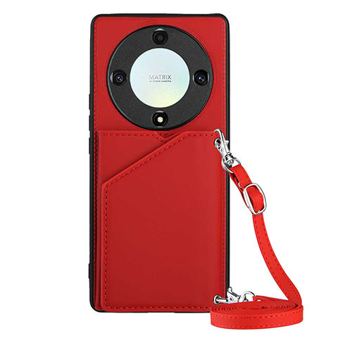 Funda Lujo Cuero Carcasa YB2 para Huawei Honor Magic5 Lite 5G Rojo