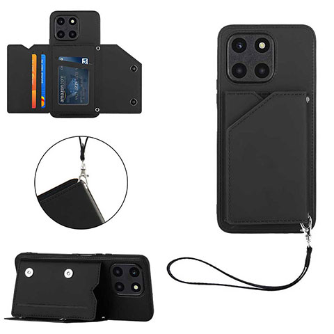 Funda Lujo Cuero Carcasa YB2 para Huawei Honor X8b Negro