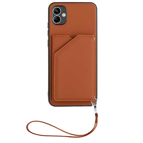 Funda Lujo Cuero Carcasa YB2 para Samsung Galaxy A04 4G Marron