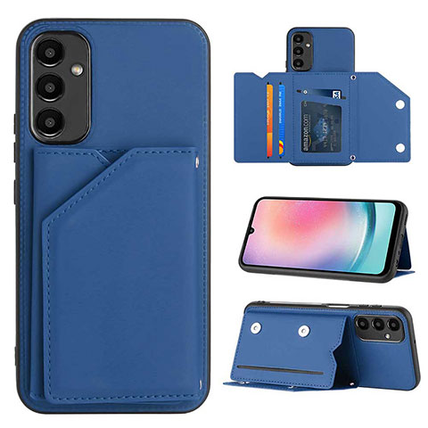 Funda Lujo Cuero Carcasa YB2 para Samsung Galaxy A24 4G Azul