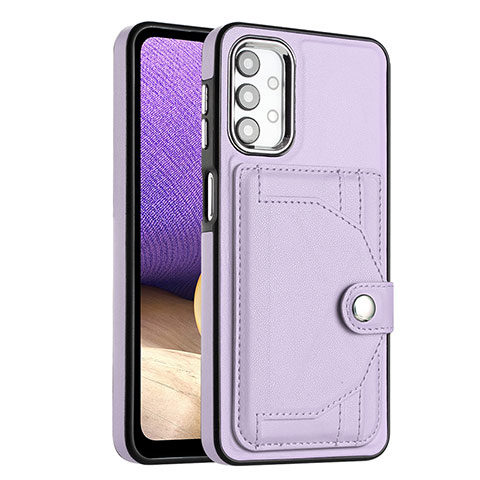 Funda Lujo Cuero Carcasa YB2 para Samsung Galaxy A32 5G Morado