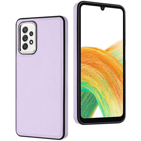 Funda Lujo Cuero Carcasa YB2 para Samsung Galaxy A33 5G Morado