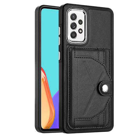 Funda Lujo Cuero Carcasa YB2 para Samsung Galaxy A52s 5G Negro