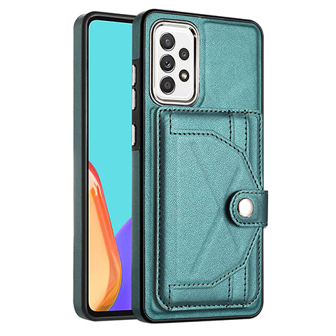 Funda Lujo Cuero Carcasa YB2 para Samsung Galaxy A53 5G Verde