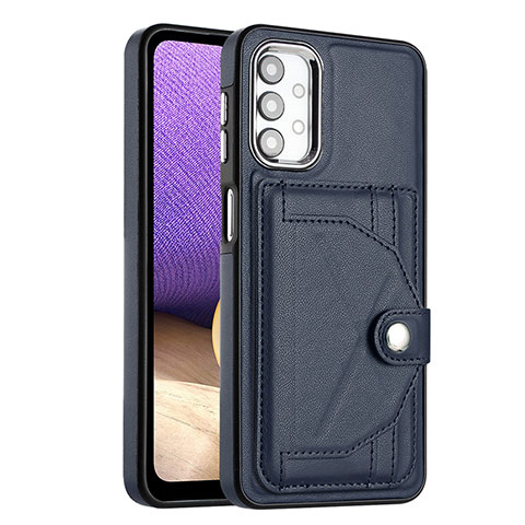 Funda Lujo Cuero Carcasa YB2 para Samsung Galaxy M32 5G Azul