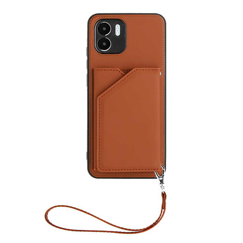 Funda Lujo Cuero Carcasa YB2 para Xiaomi Poco C50 Marron