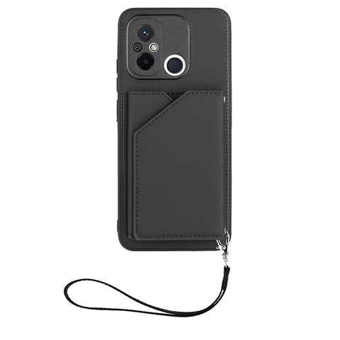 Funda Lujo Cuero Carcasa YB2 para Xiaomi Redmi 12C 4G Negro