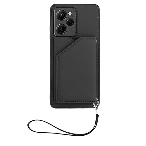 Funda Lujo Cuero Carcasa YB2 para Xiaomi Redmi Note 12 Pro Speed 5G Negro