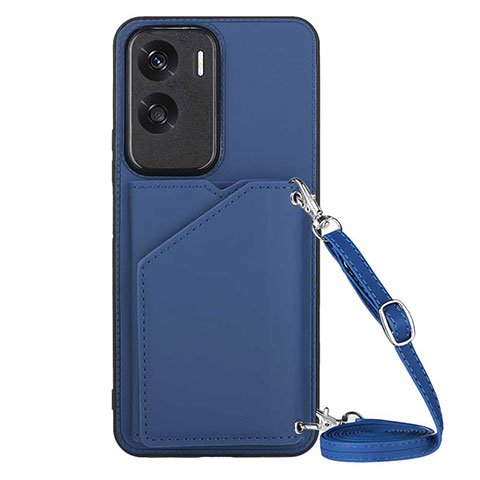 Funda Lujo Cuero Carcasa YB3 para Huawei Honor 90 Lite 5G Azul