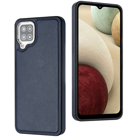 Funda Lujo Cuero Carcasa YB3 para Samsung Galaxy A12 5G Azul