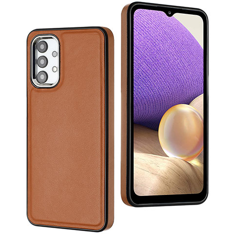 Funda Lujo Cuero Carcasa YB3 para Samsung Galaxy A13 4G Marron