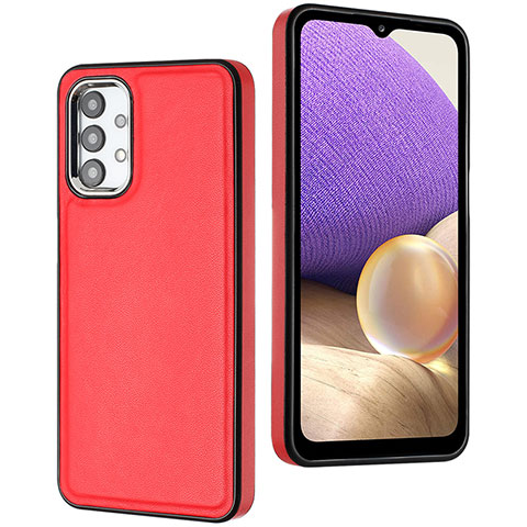 Funda Lujo Cuero Carcasa YB3 para Samsung Galaxy A32 5G Rojo