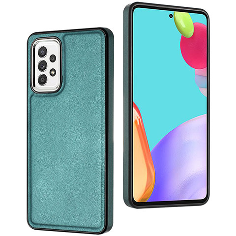 Funda Lujo Cuero Carcasa YB3 para Samsung Galaxy A52 4G Verde