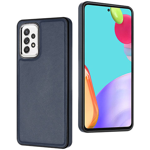 Funda Lujo Cuero Carcasa YB3 para Samsung Galaxy A72 4G Azul