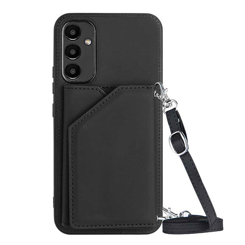 Funda Lujo Cuero Carcasa YB3 para Samsung Galaxy Quantum4 5G Negro