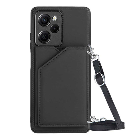 Funda Lujo Cuero Carcasa YB3 para Xiaomi Poco X5 Pro 5G Negro