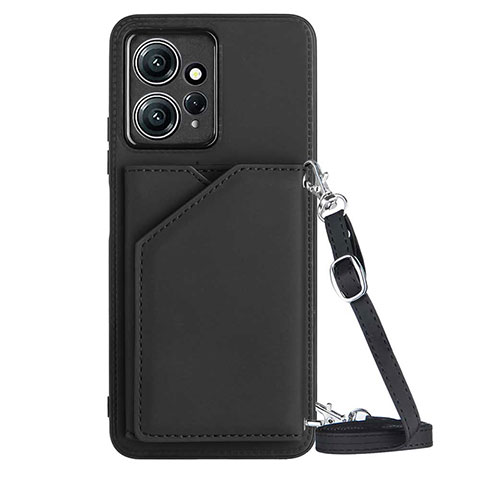 Funda Lujo Cuero Carcasa YB3 para Xiaomi Redmi Note 12 4G Negro