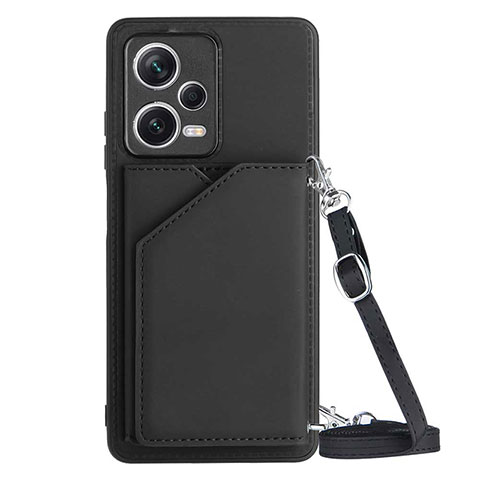 Funda Lujo Cuero Carcasa YB3 para Xiaomi Redmi Note 12 5G Negro