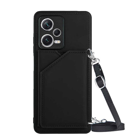 Funda Lujo Cuero Carcasa YB3 para Xiaomi Redmi Note 12 Explorer Negro