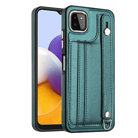 Funda Lujo Cuero Carcasa YB4 para Samsung Galaxy A22 5G Verde