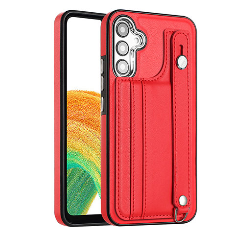 Funda Lujo Cuero Carcasa YB4 para Samsung Galaxy A34 5G Rojo