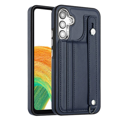 Funda Lujo Cuero Carcasa YB4 para Samsung Galaxy A54 5G Azul