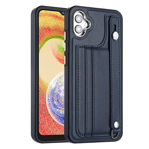 Funda Lujo Cuero Carcasa YB4 para Samsung Galaxy M04 Azul