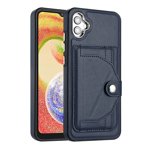 Funda Lujo Cuero Carcasa YB5 para Samsung Galaxy A04 4G Azul