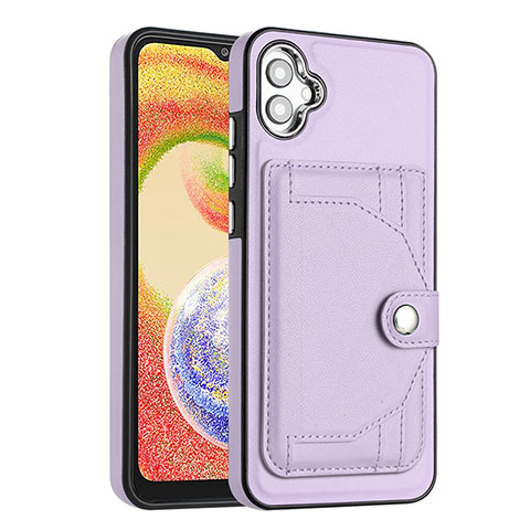 Funda Lujo Cuero Carcasa YB5 para Samsung Galaxy A04E Morado