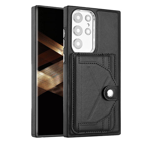 Funda Lujo Cuero Carcasa YB5 para Samsung Galaxy S24 Ultra 5G Negro