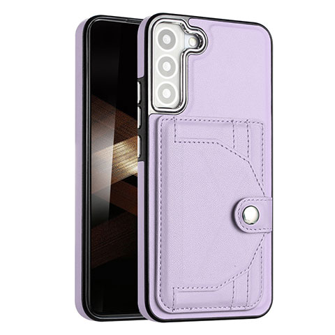 Funda Lujo Cuero Carcasa YB5 para Samsung Galaxy S25 5G Morado