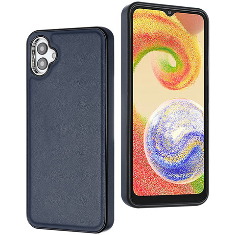 Funda Lujo Cuero Carcasa YB6 para Samsung Galaxy A04 4G Azul