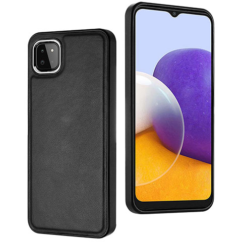 Funda Lujo Cuero Carcasa YB6 para Samsung Galaxy A22s 5G Negro