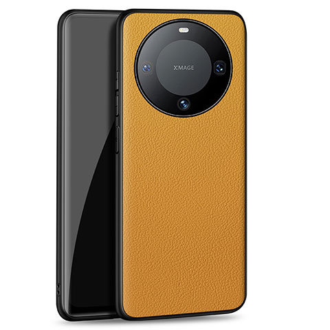 Funda Lujo Cuero Carcasa YM2 para Huawei Mate 60 Pro+ Plus Naranja